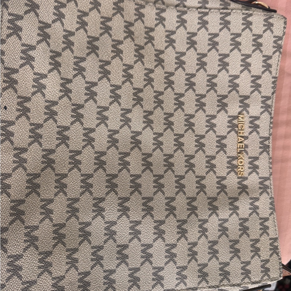 Michael Kors Gray and Black Crossbody Bag